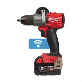 M18 ONEDD2-502X - TRAPANO COMPATTO 18 VOLT 5,0AH TECNOLOGIA FUEL ONE KEY VALIGETTA HEAVYDUTY MILWAUKEE