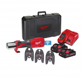 M18 ONEBLHPT-302C U-SET - PRESSATRICE IDRAULICA 18V 3,0AH CON SET GANASCE U TECNOLOGIA ONE KEY MOTORE BRUSHLESS MILWAUKEE