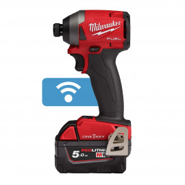 M18 ONEID2-502X - AVV. A IMPULSI COMPATTO 18 VOLT 1/4" 5,0AH TECNOLOGIA FUEL ONE KEY VALIGETTA HEAVYDUTY MILWAUKEE